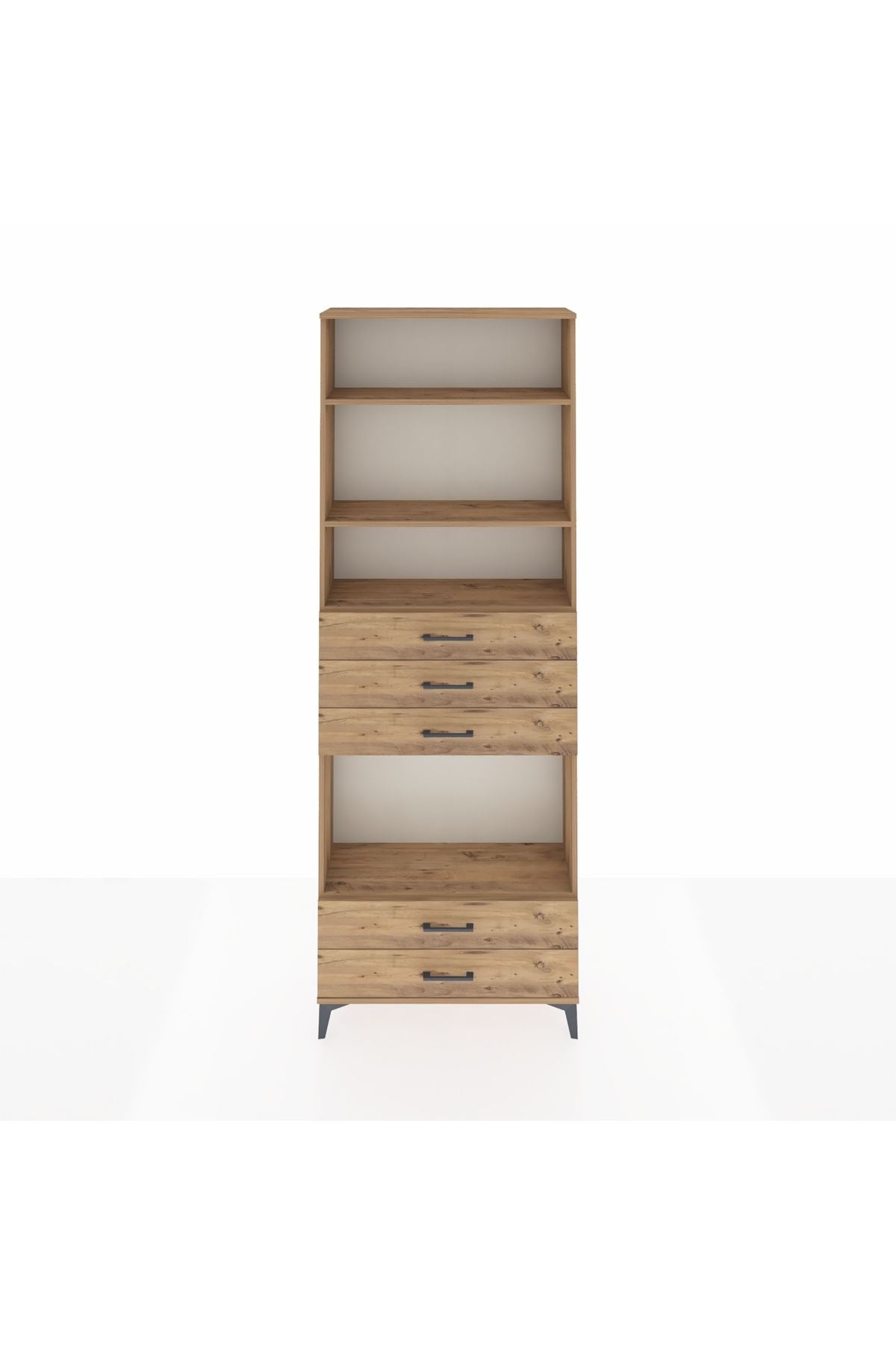 Arges Dolap 4 Raflı 5 Çekmeceli 88x30x243 - S33M240V9A