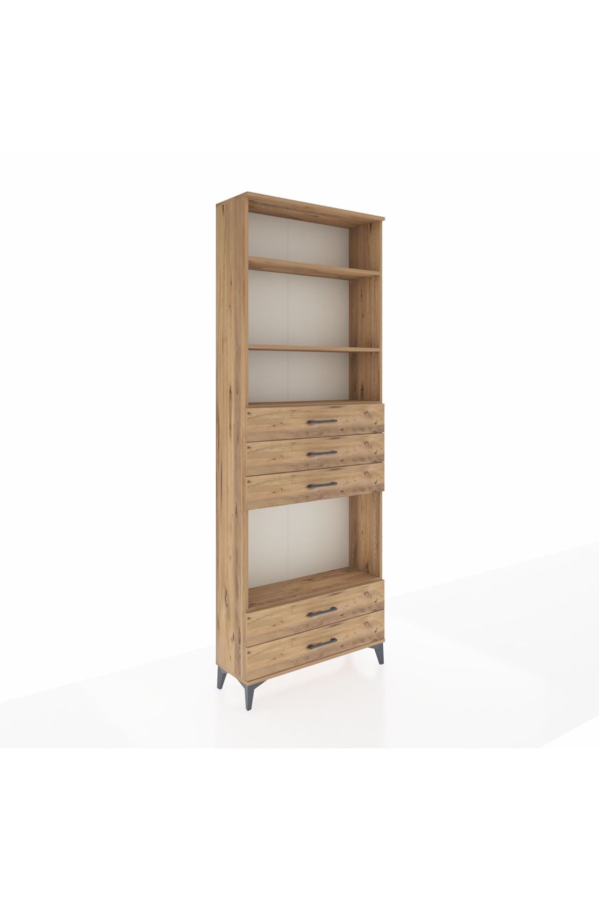 Arges Dolap 4 Raflı 5 Çekmeceli 88x30x243 - S33M240V9A