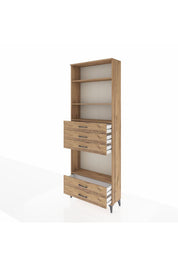 Arges Dolap 4 Raflı 5 Çekmeceli 88x30x243 - S33M240V9A