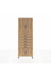 Arges Dolap 3 Raflı 5 Çekmeceli 4 Kapaklı 88x30x243 - S33M241V3A