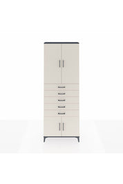 Arges Dolap 3 Raflı 5 Çekmeceli 4 Kapaklı 88x30x243 - S33M241V4A