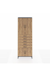 Arges Dolap 3 Raflı 5 Çekmeceli 4 Kapaklı 88x30x243 - S33M241V6A