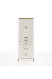 Arges Dolap 3 Raflı 5 Çekmeceli 4 Kapaklı 88x30x243 - S33M241V7A