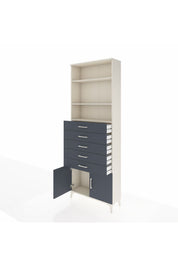 Arges Dolap 3 Raflı 5 Çekmeceli 2 Kapaklı 88x30x243 - S33M242V2A