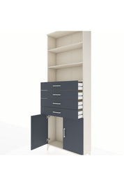 Arges Dolap 3 Raflı 4 Çekmeceli 2 Kapaklı 88x30x243 - S33M260V2A