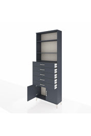 Arges Dolap 3 Raflı 5 Çekmeceli 2 Kapaklı 88x30x243 - S33M242V5A