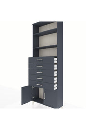 Arges Dolap 3 Raflı 5 Çekmeceli 2 Kapaklı 88x30x243 - S33M242V5A
