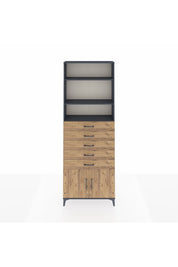 Arges Dolap 3 Raflı 5 Çekmeceli 2 Kapaklı 88x30x243 - S33M242V6A