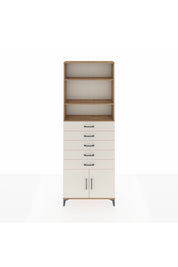 Arges Dolap 3 Raflı 5 Çekmeceli 2 Kapaklı 88x30x243 - S33M242V7A