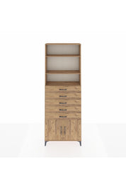 Arges Dolap 3 Raflı 5 Çekmeceli 2 Kapaklı 88x30x243 - S33M242V9A