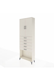 Arges Dolap 3 Raflı 5 Çekmeceli 2 Kapaklı 88x30x243 - S33M243V1A