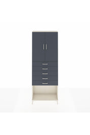Arges Dolap 3 Raflı 5 Çekmeceli 2 Kapaklı 88x30x243 - S33M243V2A
