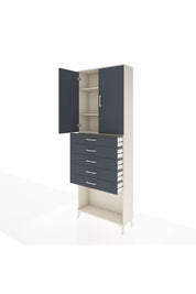 Arges Dolap 3 Raflı 5 Çekmeceli 2 Kapaklı 88x30x243 - S33M243V2A