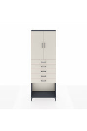 Arges Dolap 3 Raflı 5 Çekmeceli 2 Kapaklı 88x30x243 - S33M243V4A