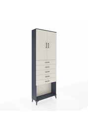 Arges Dolap 3 Raflı 5 Çekmeceli 2 Kapaklı 88x30x243 - S33M243V4A