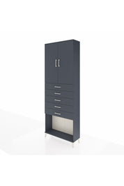 Arges Dolap 3 Raflı 5 Çekmeceli 2 Kapaklı 88x30x243 - S33M243V5A