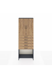 Arges Dolap 3 Raflı 5 Çekmeceli 2 Kapaklı 88x30x243 - S33M243V6A
