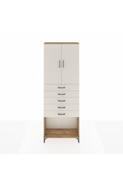 Arges Dolap 3 Raflı 5 Çekmeceli 2 Kapaklı 88x30x243 - S33M243V7A