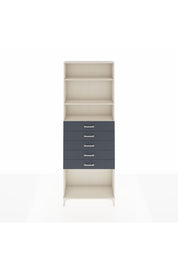 Arges Dolap 3 Raflı 5 Çekmeceli 88x30x243 - S33M244V2A