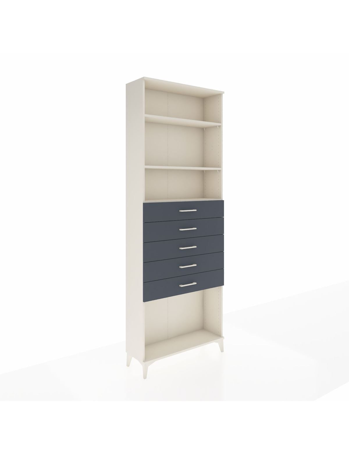 Arges Dolap 3 Raflı 5 Çekmeceli 88x30x243 - S33M244V2A
