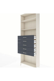 Arges Dolap 3 Raflı 5 Çekmeceli 88x30x243 - S33M244V2A