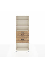 Arges Dolap 3 Raflı 5 Çekmeceli 88x30x243 - S33M244V3A