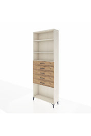 Arges Dolap 3 Raflı 5 Çekmeceli 88x30x243 - S33M244V3A