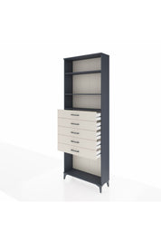 Arges Dolap 3 Raflı 5 Çekmeceli 88x30x243 - S33M244V4A