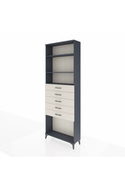 Arges Dolap 3 Raflı 5 Çekmeceli 88x30x243 - S33M244V4A