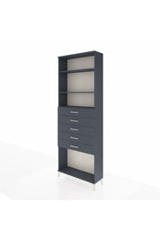 Arges Dolap 3 Raflı 5 Çekmeceli 88x30x243 - S33M244V5A