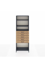 Arges Dolap 3 Raflı 5 Çekmeceli 88x30x243 - S33M244V6A