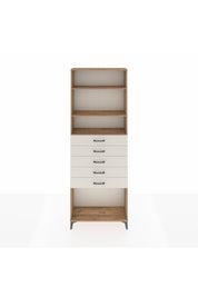 Arges Dolap 3 Raflı 5 Çekmeceli 88x30x243 - S33M244V7A