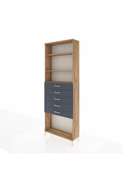 Arges Dolap 3 Raflı 5 Çekmeceli 88x30x243 - S33M244V8A