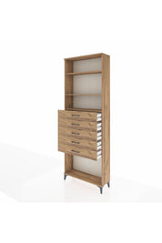 Arges Dolap 3 Raflı 5 Çekmeceli 88x30x243 - S33M244V9A