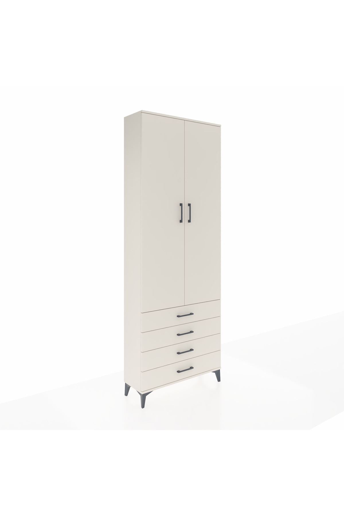 Arges Dolap 5 Raflı 4 Çekmeceli 2 Kapaklı 88x30x243 - S33M245V1A