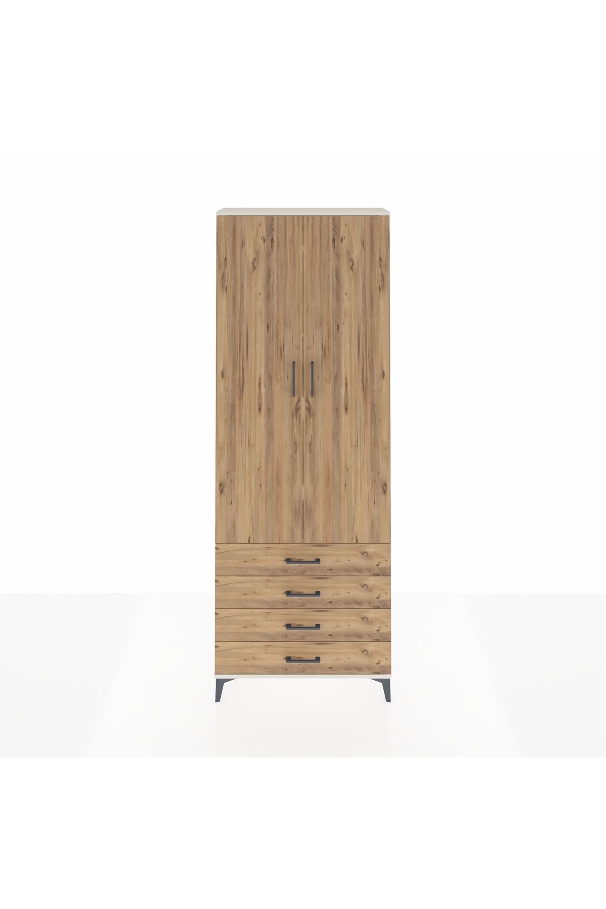 Arges Dolap 5 Raflı 4 Çekmeceli 2 Kapaklı 88x30x243 - S33M245V3A