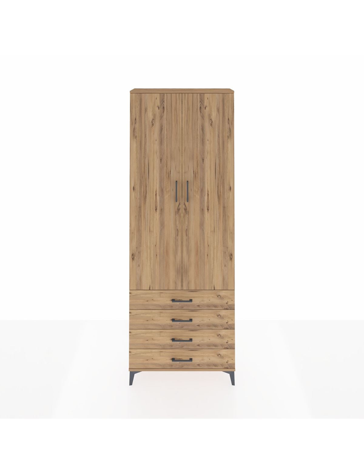 Arges Dolap 5 Raflı 4 Çekmeceli 2 Kapaklı 88x30x243 - S33M245V9A