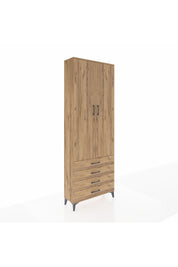 Arges Dolap 5 Raflı 4 Çekmeceli 2 Kapaklı 88x30x243 - S33M245V9A