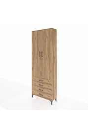 Arges Dolap 5 Raflı 4 Çekmeceli 2 Kapaklı 88x30x243 - S33M245V9A