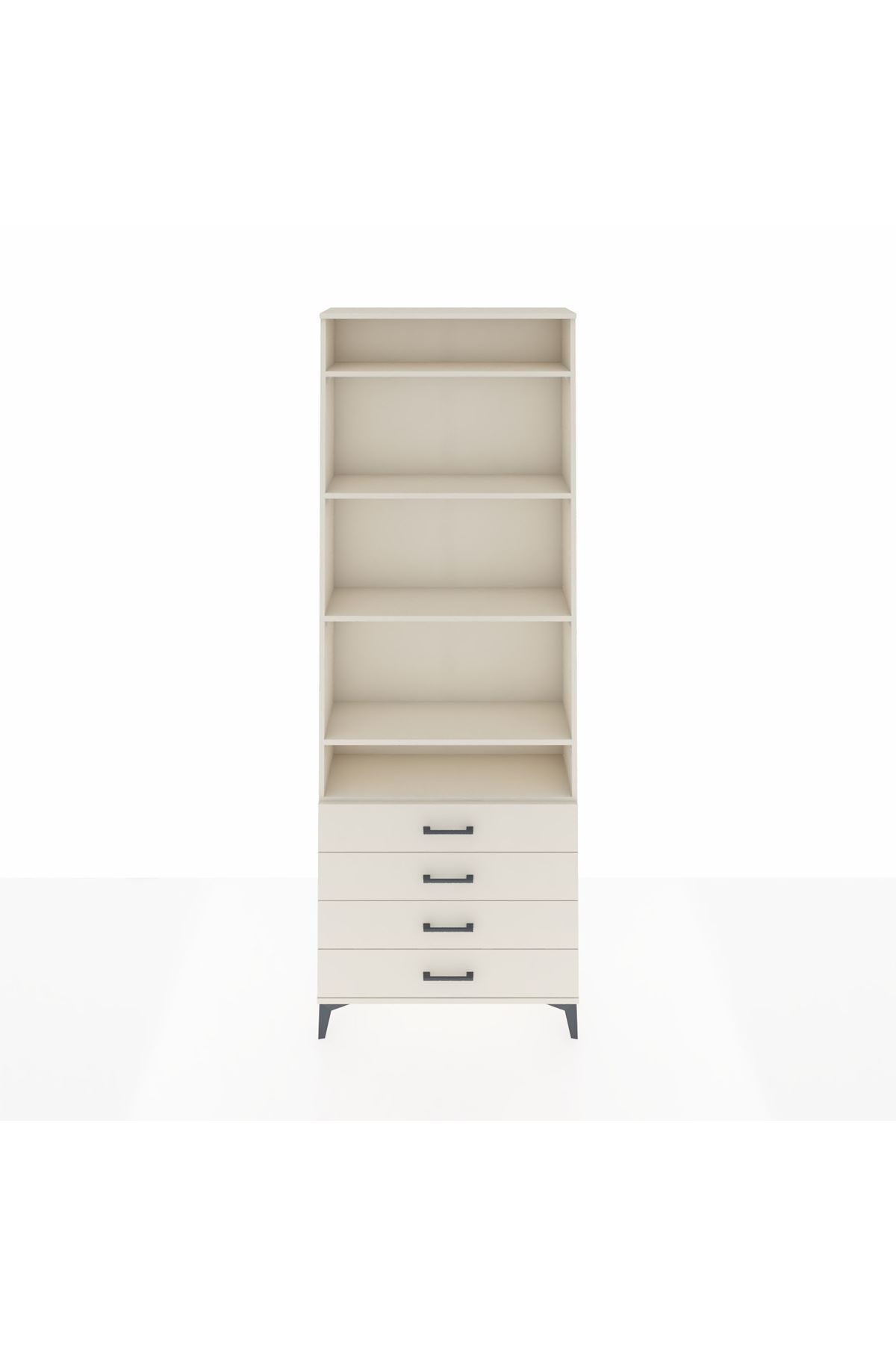 Arges Dolap 5 Raflı 4 Çekmeceli 88x30x243 - S33M246V1A