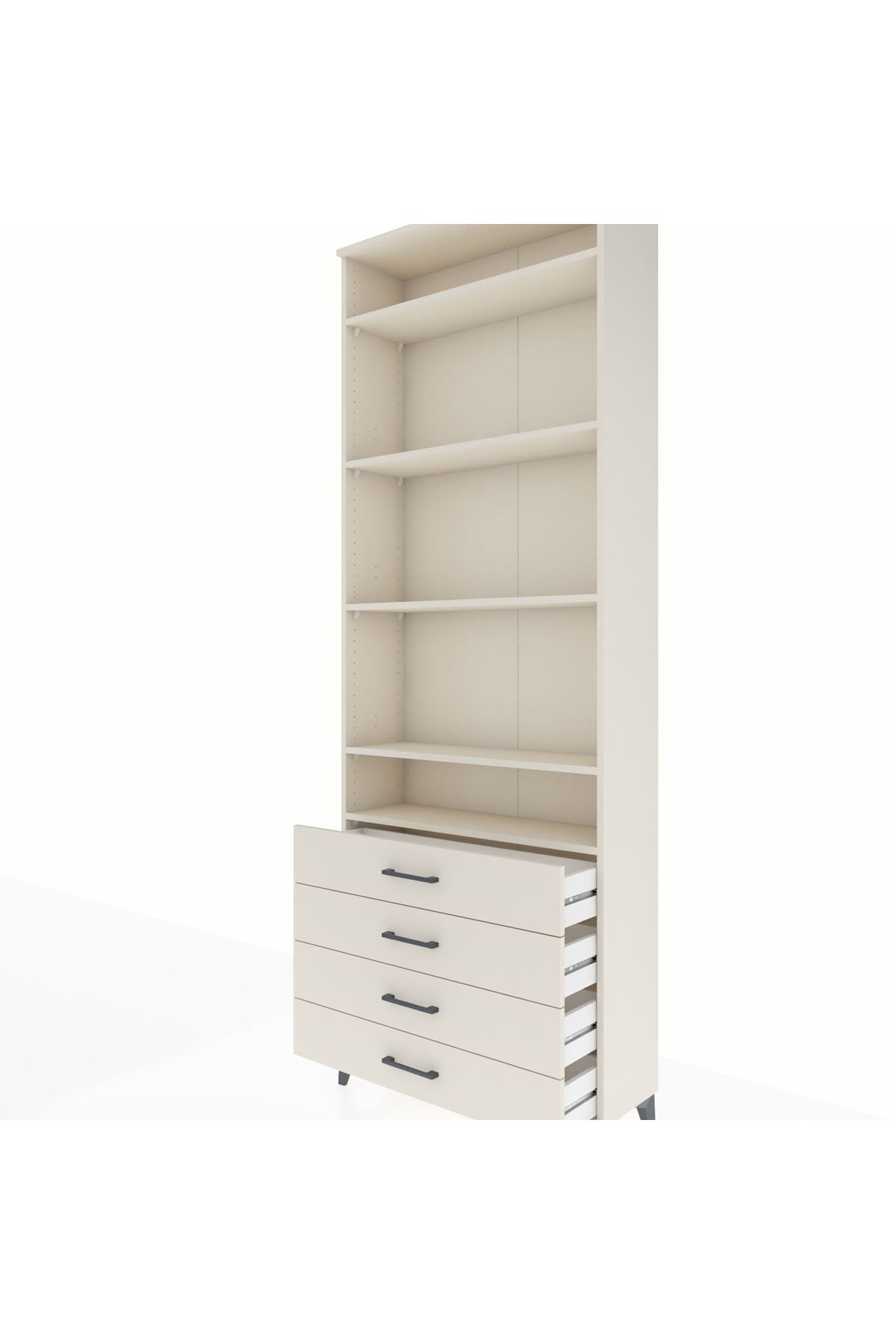 Arges Dolap 5 Raflı 4 Çekmeceli 88x30x243 - S33M246V1A