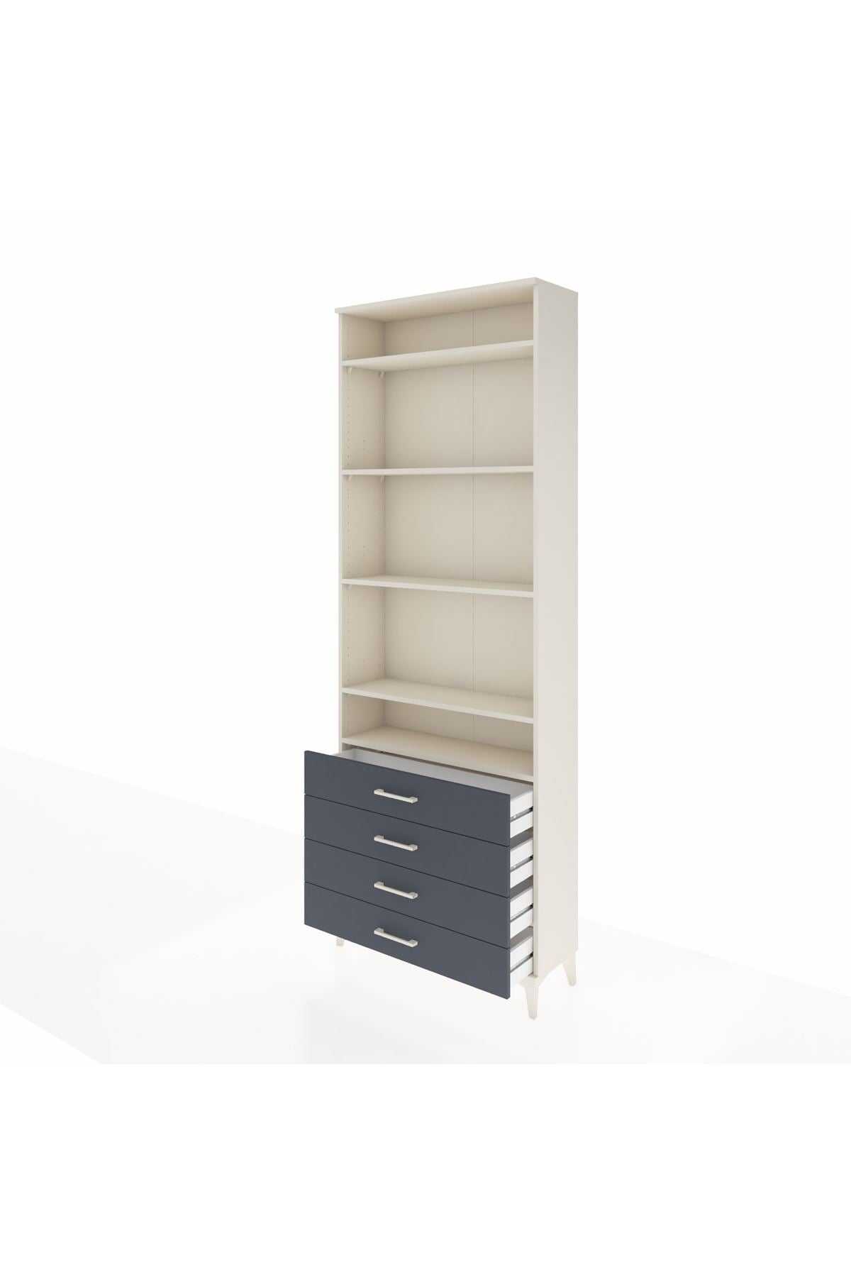 Arges Dolap 5 Raflı 4 Çekmeceli 88x30x243 - S33M246V2A