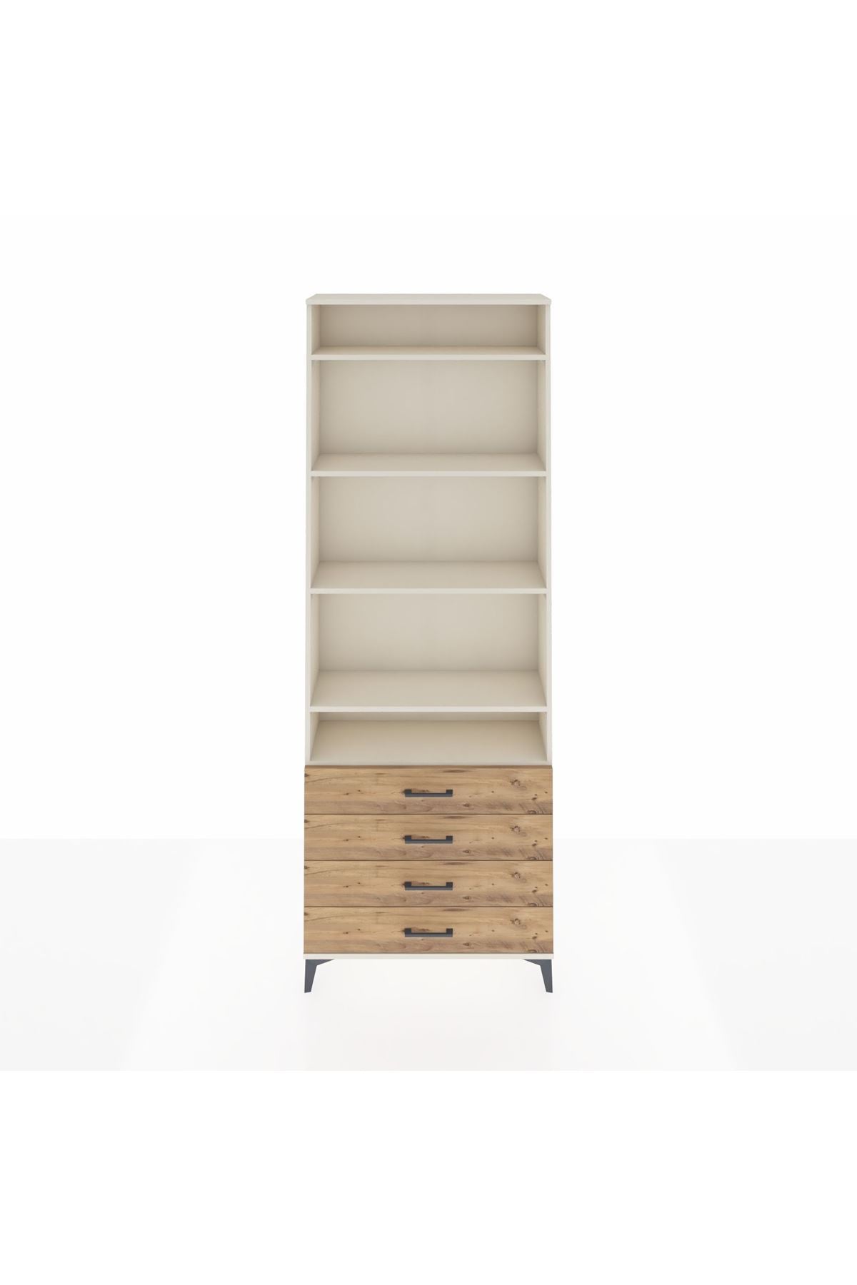 Arges Dolap 5 Raflı 4 Çekmeceli 88x30x243 - S33M246V3A