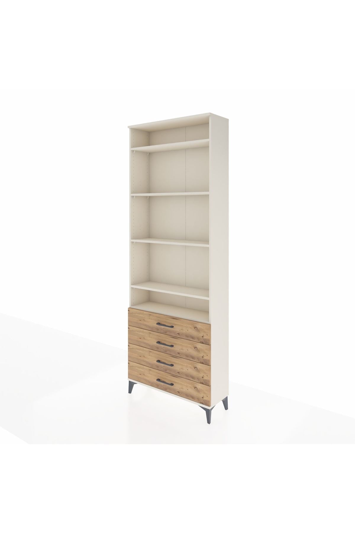 Arges Dolap 5 Raflı 4 Çekmeceli 88x30x243 - S33M246V3A