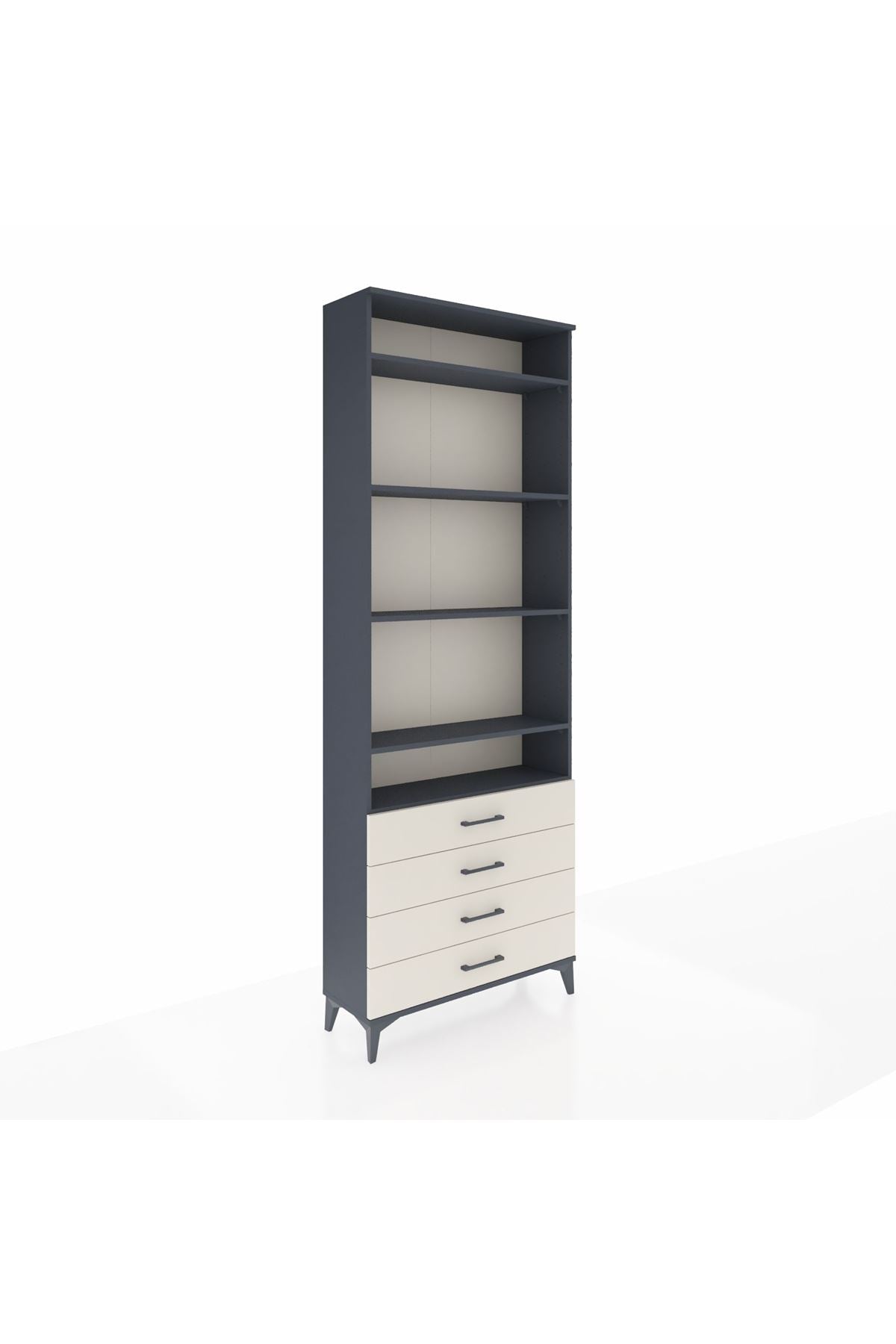 Arges Dolap 5 Raflı 4 Çekmeceli 88x30x243 - S33M246V4A