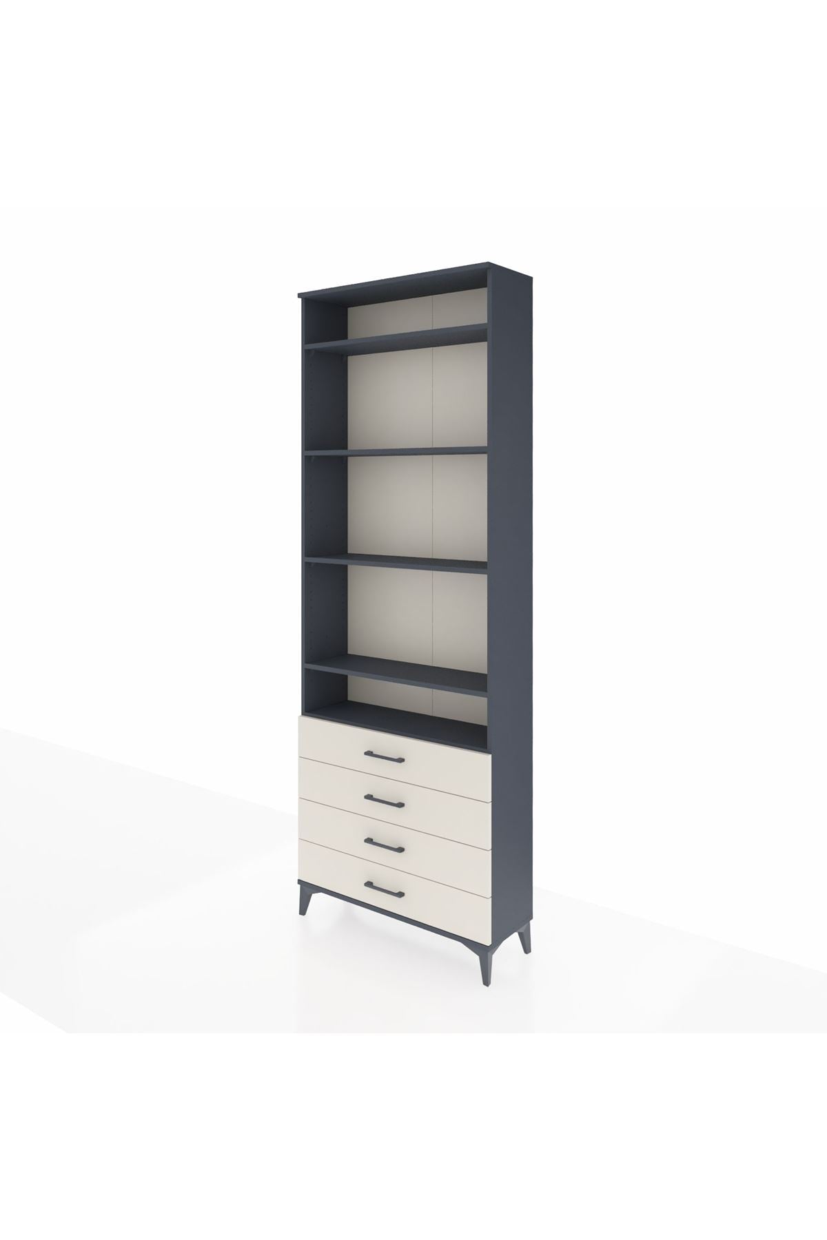Arges Dolap 5 Raflı 4 Çekmeceli 88x30x243 - S33M246V4A