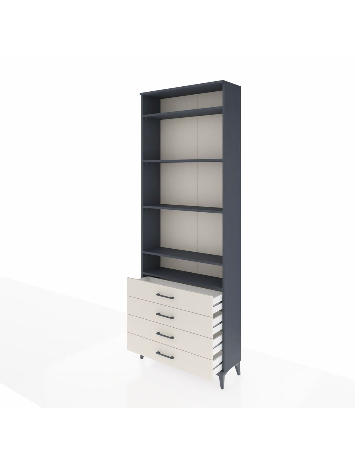 Arges Dolap 5 Raflı 4 Çekmeceli 88x30x243 - S33M246V4A