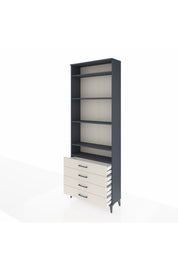 Arges Dolap 5 Raflı 4 Çekmeceli 88x30x243 - S33M246V4A