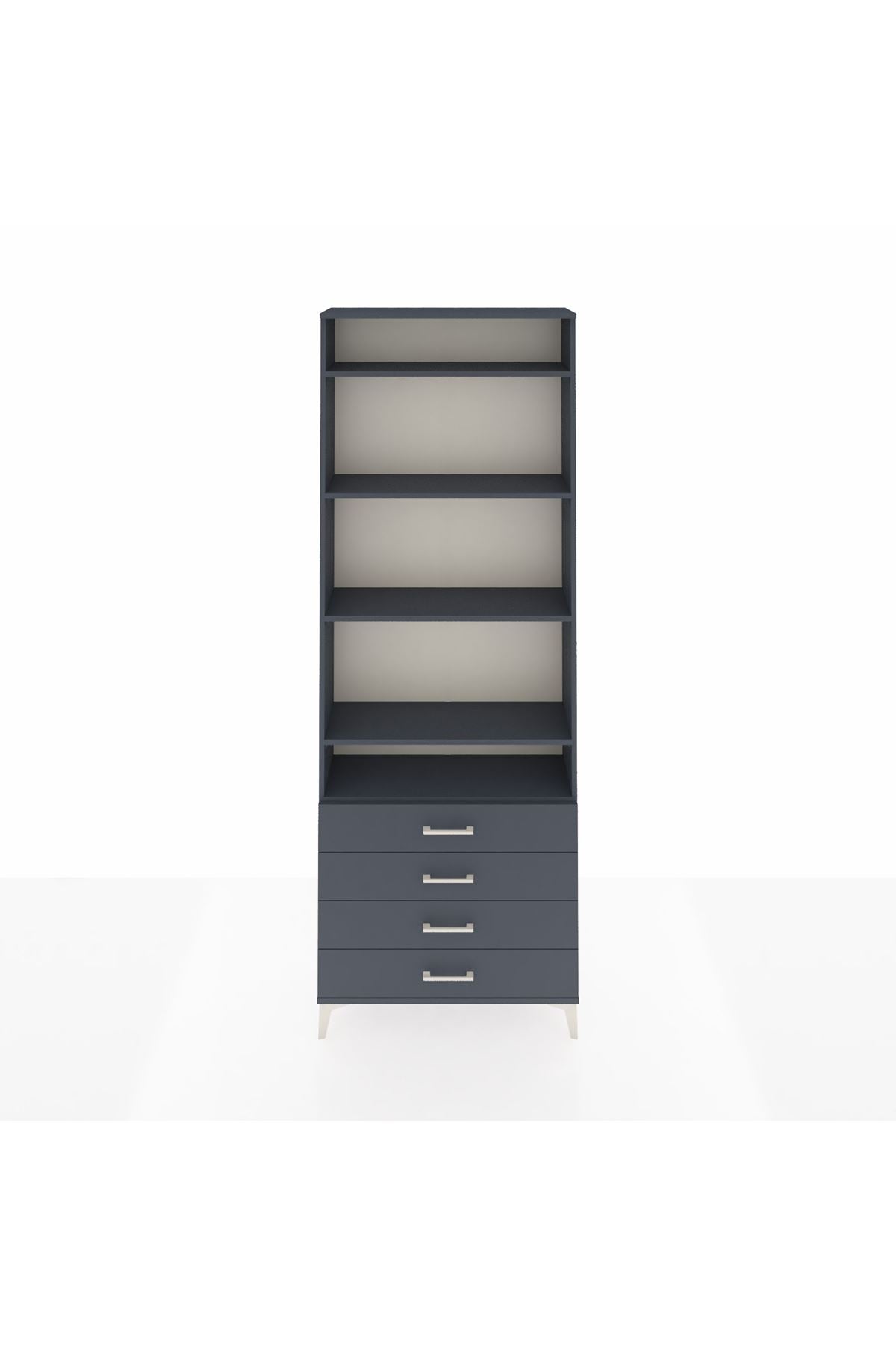 Arges Dolap 5 Raflı 4 Çekmeceli 88x30x243 - S33M246V5A