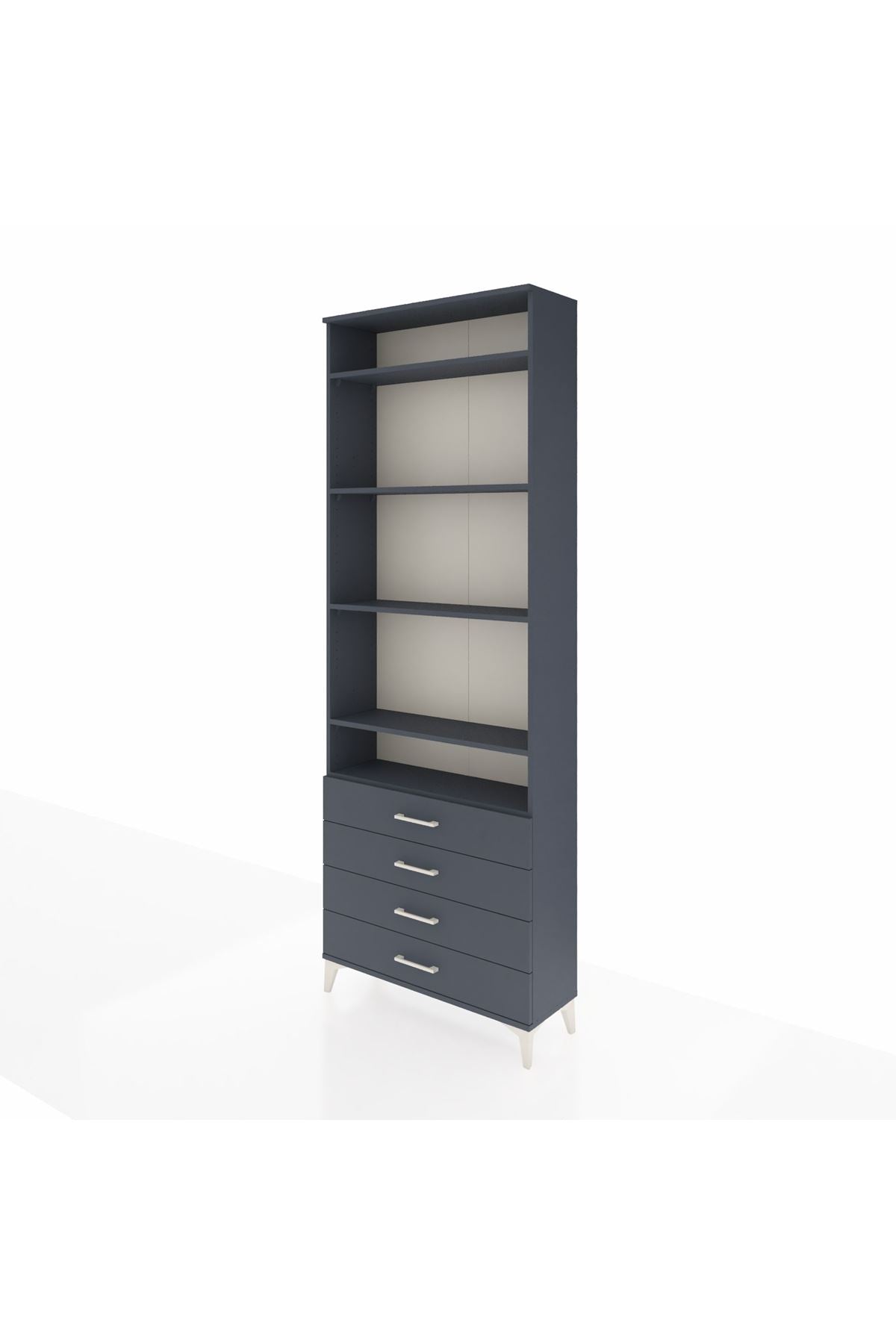 Arges Dolap 5 Raflı 4 Çekmeceli 88x30x243 - S33M246V5A